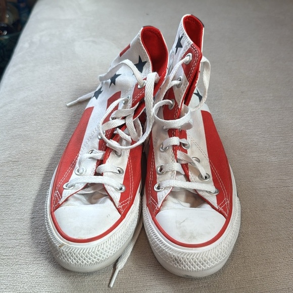American Flag Converse High Top - Picture 3 of 12